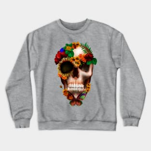 Sugar skull with Butterfly Crewneck Sweatshirt